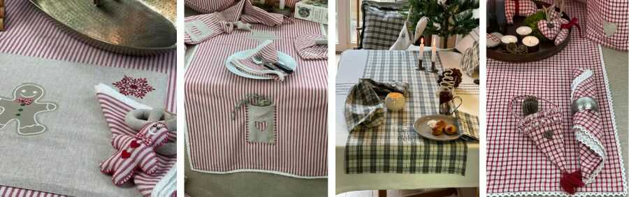 Pynt, juletekstiler til den perfekte borddækning til jul Pynt, juletekstiler til den perfekte borddækning til jul - Fit 1200x1200