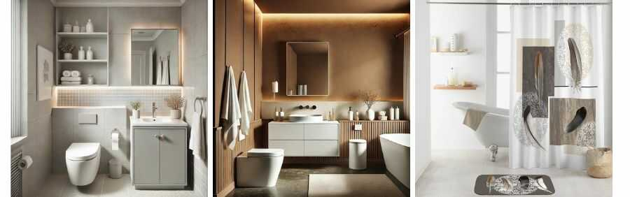 Klassiske farver til badeværelset Klassiske farver til badeværelset - hvid, grå og beige - Fit 1200x1200