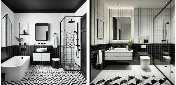 Badeværelse sort og hvid Badeværelse sort og hvid - Fit 1200x1200